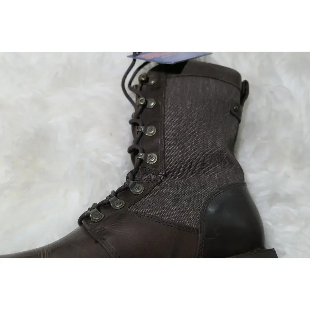 NWT Durango Drifter Womens 8" Coffee Brown Leather Military Size 9 Boots DRD0322 - Picture 9 of 16